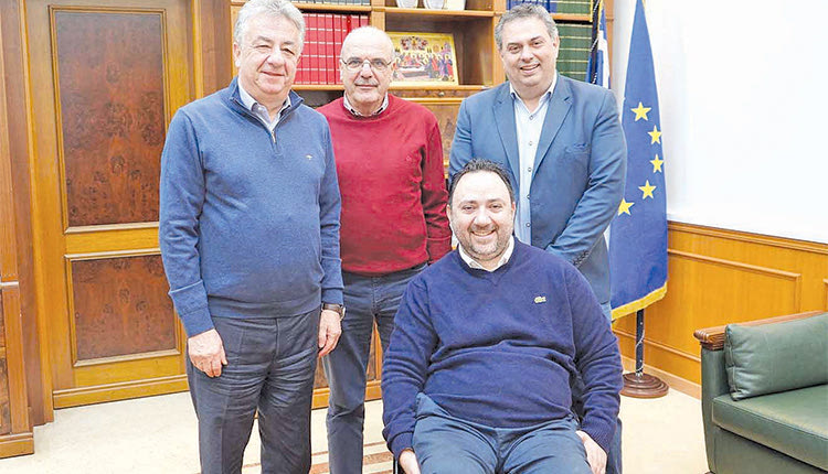 Συνάντηση περιφερειάρχη 	με τον πρόεδρο της Ελληνικής Παραολυμπιακής Επιτροπής