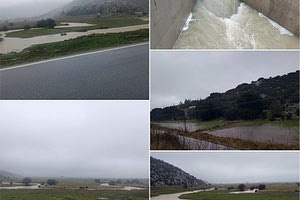 Βλέπετε κάτω το χιόνι και πάνω το νερό! Η τούμπα του νερού φέρνει καλά νέα για τα νερά στην Κρήτη, αρκεί να διαρκέσει το επόμενο διάστημα αυτό το κλίμα