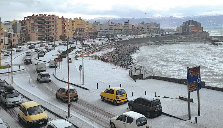 Τον Ιανουάριο του 2022 τα χιόνια είχαν φτάσει μέχρι την παραλιακή