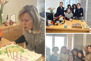 Μια ευχάριστη έκπληξη περίμενε χθες την αντιπεριφερειάρχη Γεωργία Μηλάκη.