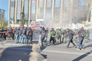 Από τα επεισόδια στην Αθήνα