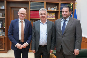 Από την εθιμοτυπική επίσκεψη του Γερμανού Πρέσβη και του νέου Πρόξενου στο Ηράκλειο, στο γραφείο του Περιφερειάρχη