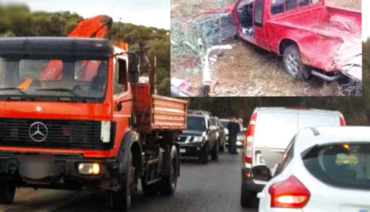 Το σημείο του δυστυχήματος (φωτο από Δια-SOS-τε τη Μεσσαρά)