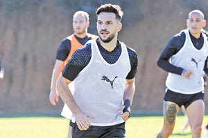 Ο Χιμένεθ στη χθεσινή προπόνηση του ΟΦΗ