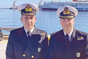 Από αριστερά: Ο κ. Ν. Τσομπάνης και ο κ. Ε. Δούβης