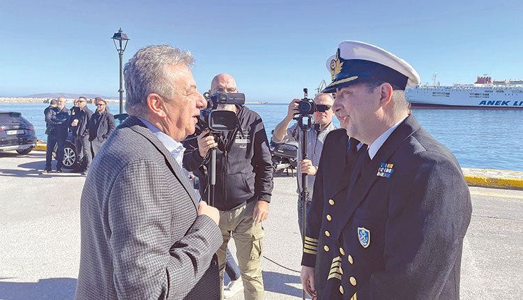 Με τον περιφερειάρχη Στ. Αρναουτάκη 