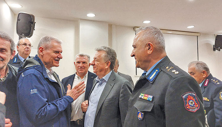 Από την επίσκεψη του υφυπουργού Κλιματικής Κρίσης και Πολιτικής Προστασίας κ. Τουρνά