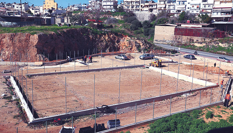 ΑΓΙΑ ΑΙΚΑΤΕΡΙΝΗ
Αυτοψία Καλοκαιρινού στο εργοτάξιο 
του Αθλητικού Κέντρου