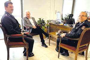 Στιγμιότυπο από τη χθεσινή συνάντηση