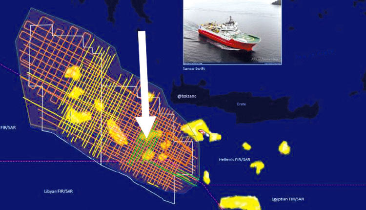 Εικόνα 3. Τοποθεσία γεώτρησης από την Exxon-Mobil στα τέλη του τρέχοντος έτους