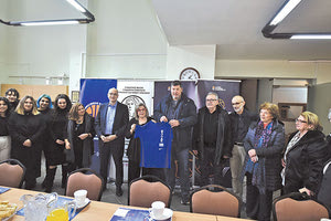 Από την επίσκεψη των στελεχών της ΕΟΚ στον Σύνδεσμο