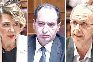 Οι κ.κ. Γεροβασίλη, Σπίρτζης και Ρήγας