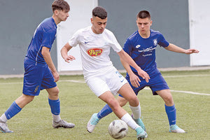 Φάση από το χθεσινό παιχνίδι της Μικτής Κ-16 της ΕΠΣΗ με το Ρέθυμνο