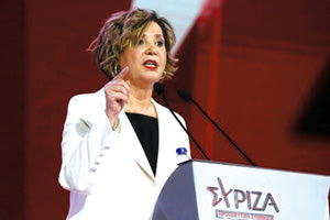 Αιχμές άφησε και μετά την απόφαση του συνεδρίου η Όλγα Γεροβασίλη