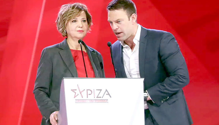 Ο Στ. Κασσελάκης και η Όλγα Γεροβασίλη αντάλλαξαν πυρά από το βήμα του συνεδρίου