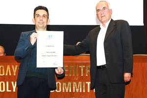 Ο Μαρίνος Βασιλάκης με τον Κώστα Θεοδωρόπουλο