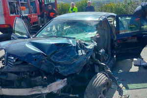 Τροχαίο με απεγκλωβισμό στον κόμβο Σκαλανίου