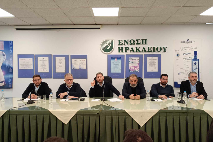 Ευρεία σύσκεψη των αγροτών της Κρήτης με την παρουσία του Νίκου Ανδρουλάκη