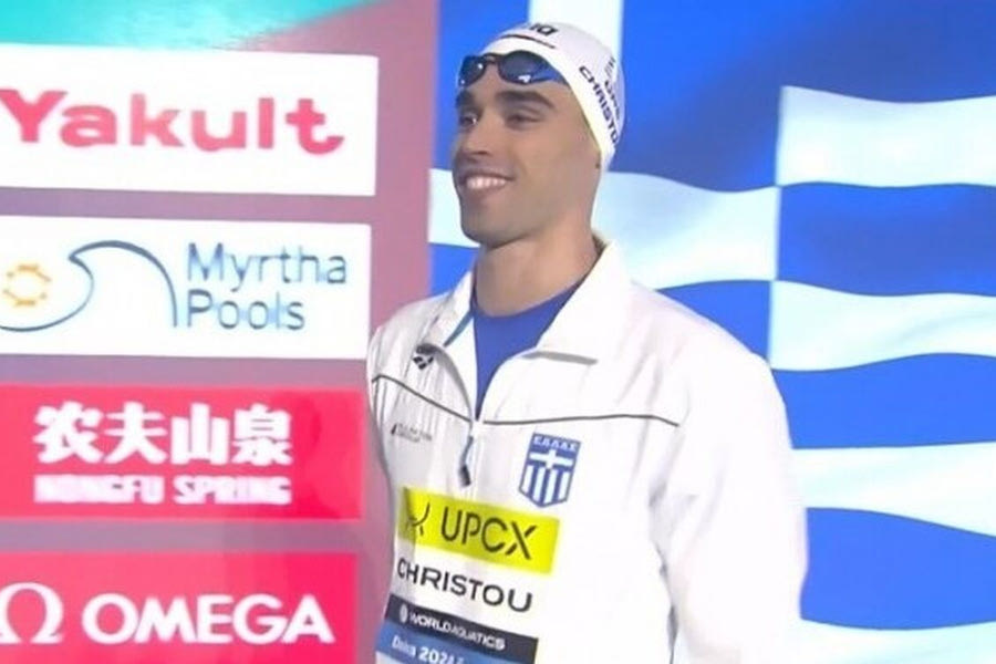 Χρήστου: Τρίτος στον κόσμο στα 100μ ύπτιο