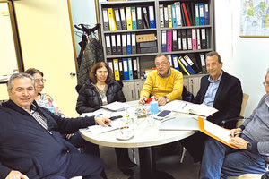 Από τη σύσκεψη για τα έργα που αφορούν στο δήμο Χερσονήσου