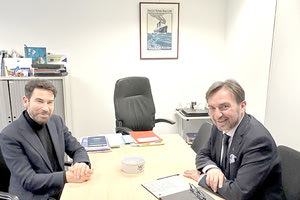 Από τη συνάντηση του εντεταλμένου συμβούλου κ. Γιώργου Αλεξάκη με τον κ. Χρήστο Οικονόμου