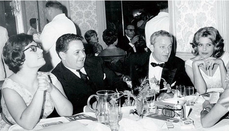 Με τον Μάνο, τη Νανά Μούσχουρη και τον Ζυλ Ντασσέν 