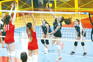 Φάση από το παιχνίδι Πήγασος-Αρκάδι στις γυναίκες