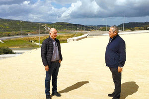 Ο αντιπεριφερειάρχης στα έργα της παράκαμψης