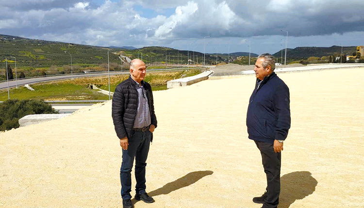 Ο αντιπεριφερειάρχης στα έργα της παράκαμψης