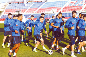 Από την χθεσινή προπόνηση της Εθνικής