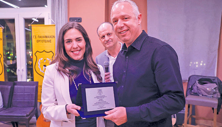 Η κ. Κουτεντάκη με τον κ. Νοικοκυράκη