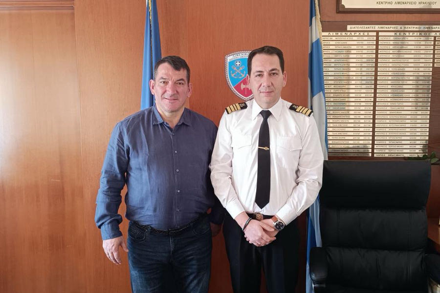 Στο λιμεναρχείο Ηρακλείου ο Πύρρος Δήμας