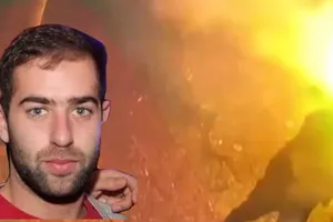 Η στιγμή της έκρηξης της φωτοβολίδας που σκότωσε τον 33χρονο Μανώλη