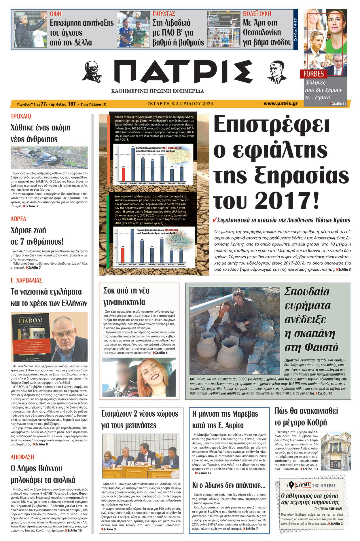 πρωτοσελιδο 03-04-2024