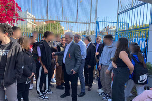 Στο Γενικό Λύκειο Αλικαρνασσού ο Δήμαρχος Ηρακλείου για την ανακύκλωση