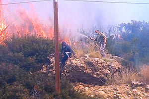 Από καμένα λιόκλαδα η μεγάλη  πυρκαγιά της Ιεράπετρας;
