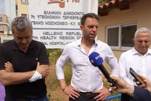 Επίσκεψη Κασσελάκη στο Νοσοκομείο Ιεράπετρας