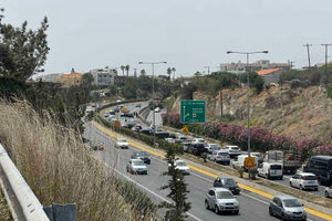 Το τροχαίο προκάλεσε μποτιλιάρισμα