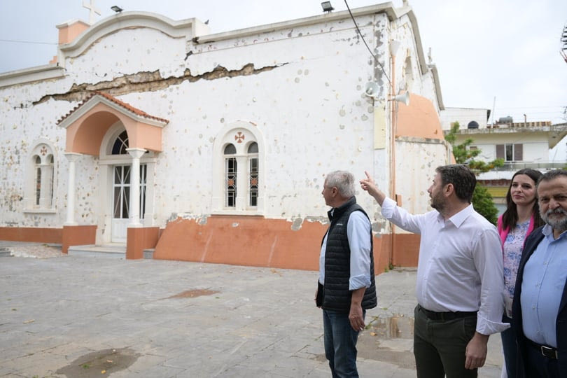 Ανδρουλάκης: «Tο Αρκαλοχώρι βιώνει την αδιαφορία, την εγκατάλειψη και την αλαζονεία της κυβέρνησης της ΝΔ»