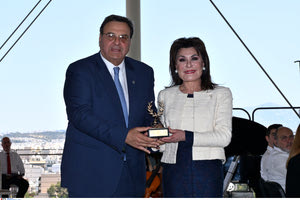 Το βραβείο «Ολυμπία» της Διεθνούς Ολυμπιακής Ακαδημίας παρέλαβε η Γιάννα Αγγελοπούλου-Δασκαλάκη