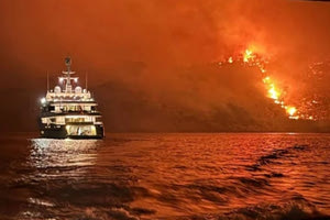 Φωτιά σε δασική έκταση στην Ύδρα – Καταγγελία ότι προκλήθηκε από πυροτεχνήματα