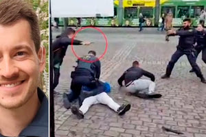 Θρήνος για τον αστυνομικό που κατέληξε μετά την επίθεση του Αφγανού