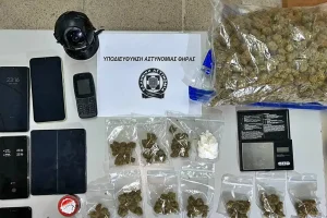 Σαντορίνη: Αποκαλύφθηκε άντρο διακίνησης ναρκωτικών σε σπίτι αλλοδαπού