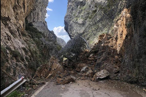 Κλειστός ο δρόμος στο φαράγγι του Κοτσιφού