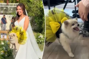 Αυτή η νύφη είχε την πιο μοναδική ανθοδέσμη για τον γάμο της