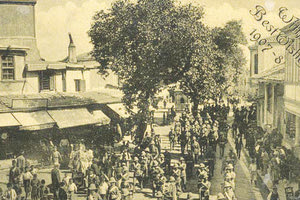 Παρέλαση στην περιοχή των Λιονταριών  το 1907