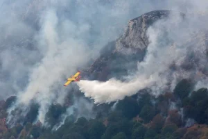 Σε εξέλιξη για 6η μέρα η πυρκαγιά στο Παγγαίο όρος