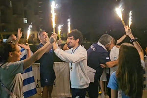 Εφτασε στο Ολυμπιακό Χωριό και αποθεώθηκε από την ελληνική αποστολή ο Θόδωρος Τσελίδης (βίντεο)