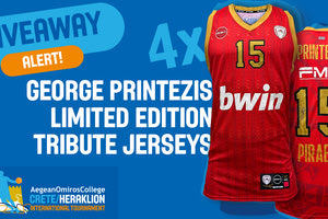 Διεθνές τουρνουά μπάσκετ στα “Δύο Αοράκια”: Δώρο τέσσερις συλλεκτικές φανέλες του Πρίντεζη απο τους διοργανωτές