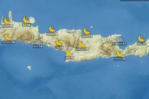 Αίθριος ο καιρός στην Κρήτη με λίγες νεφώσεις – έως τους 29 βαθμούς ο υδράργυρος